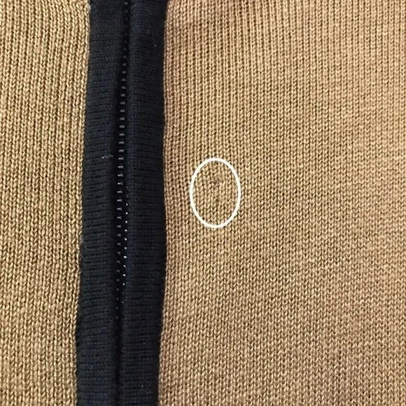 Anne Klein Color Block Zip Front Cape Size Large - Picture 5 of 11